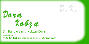 dora kobza business card