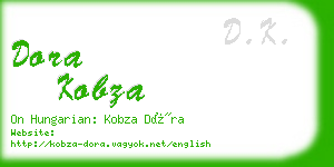 dora kobza business card